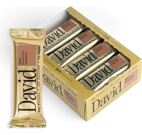 David Protein Gold Salted Peanut Butter - Caja 12 barras