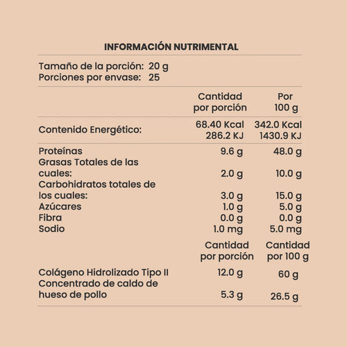 Caldo de Hueso de Pollo en Polvo