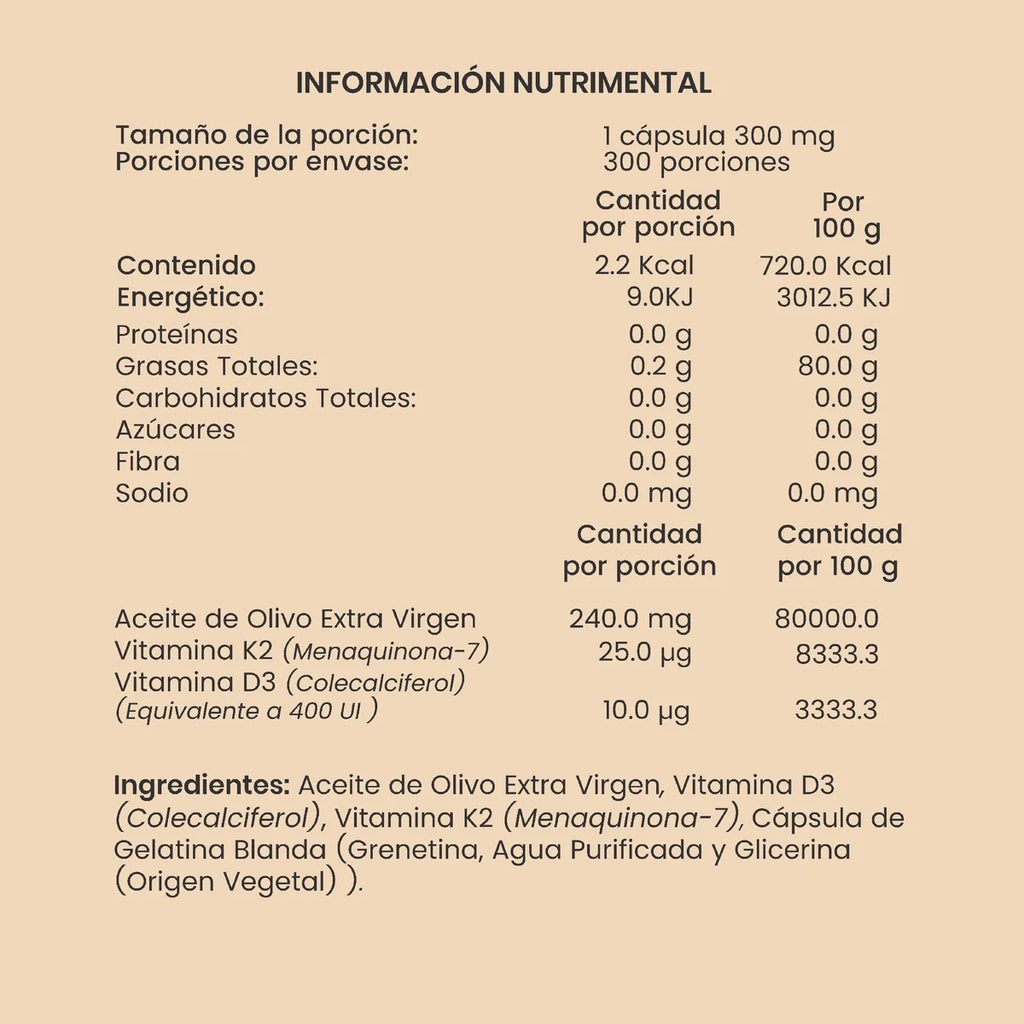 Vitamina D3 + K2